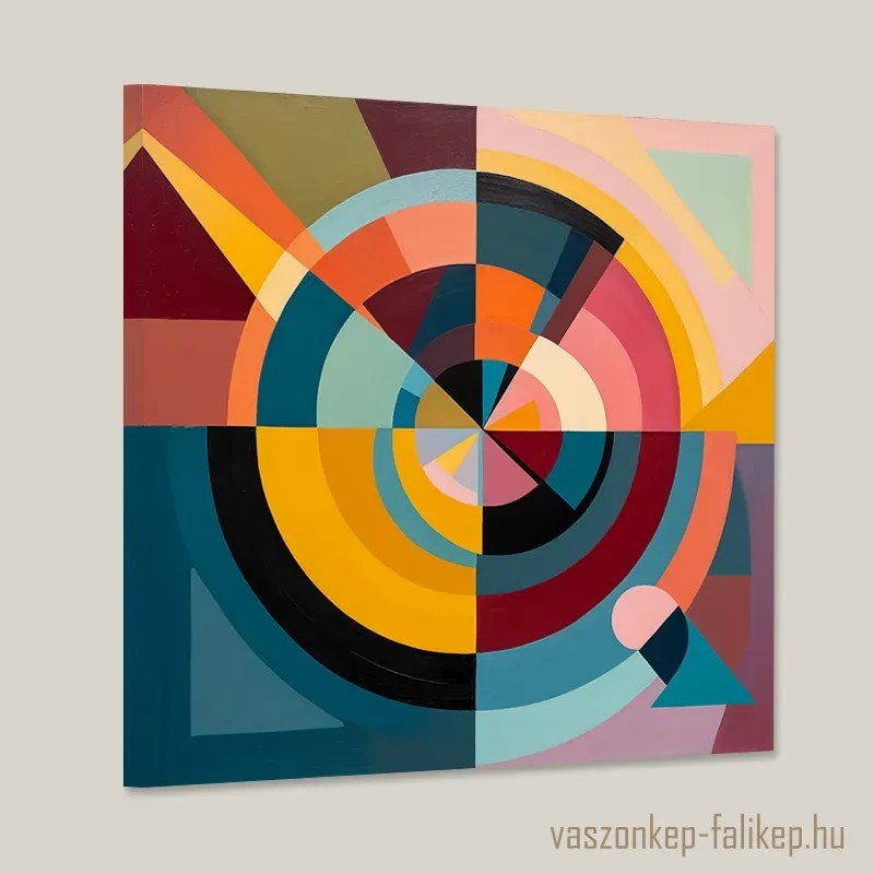 Absztrakt formák 1 – Prémium vászonkép modern enteriőrbe 40x40cm