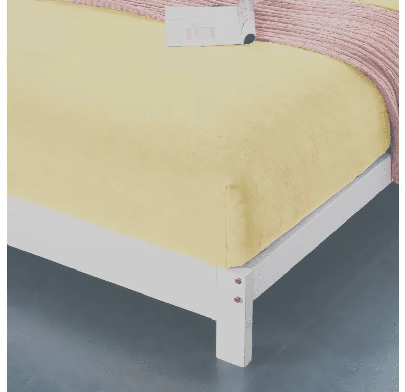 Mikroplüss lepedő SOFT 180x200 cm sárga