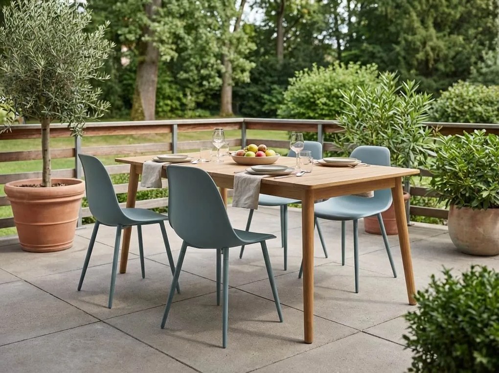 Étkezőszék OSAKA műanyag, petrolkék