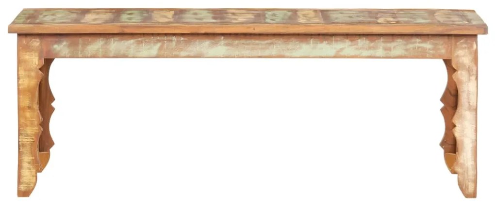 Tömör újrahasznosított fa dohányzóasztal 110 x 50 x 40 cm