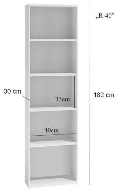 Cordoba II New R40 Polc 40 cm - Sonoma N