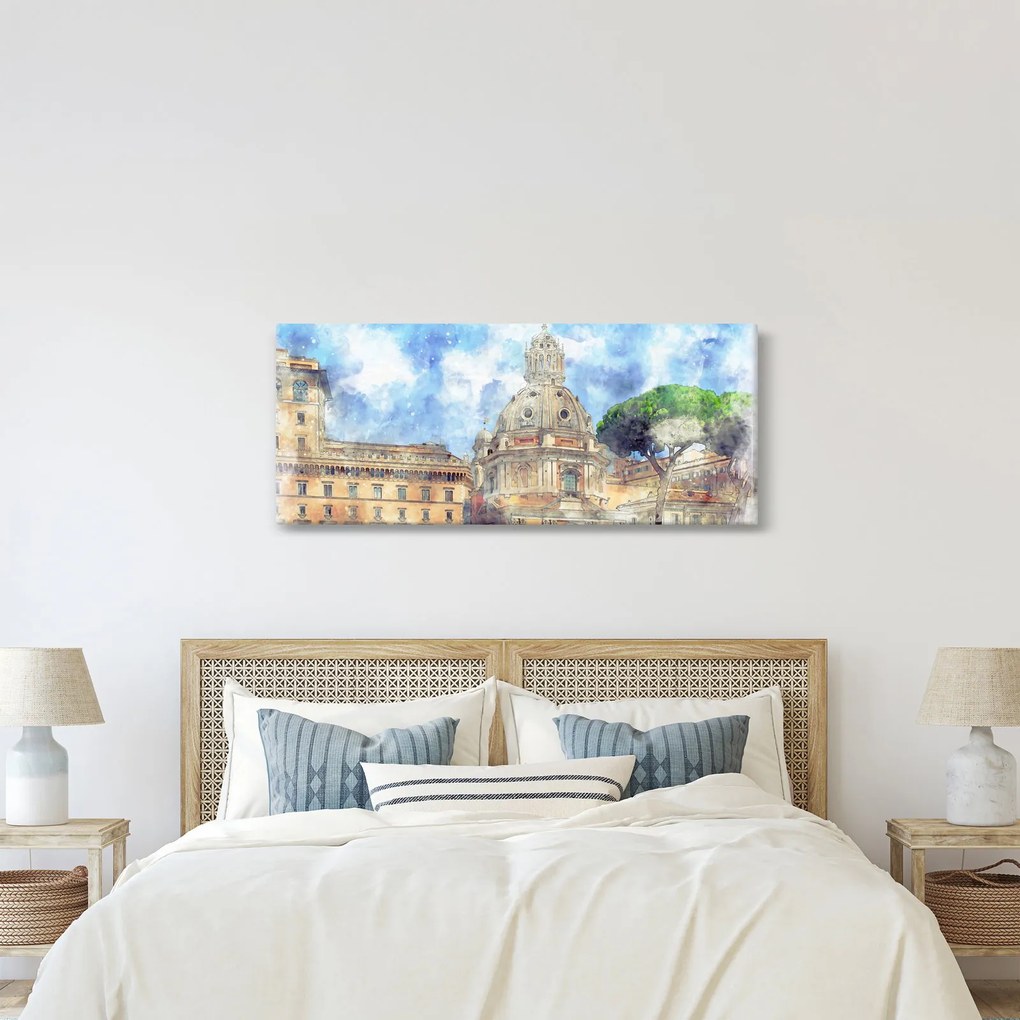 Kép - Santa Maria di Loreto temploma, Róma, Olaszország (120x50 cm)