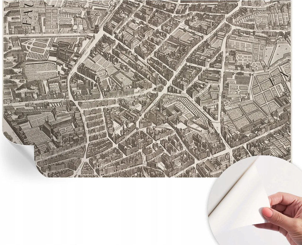 Öntapadós Stílusos Dekoratív Fotótapéta Városi labirintus 416x254 cm