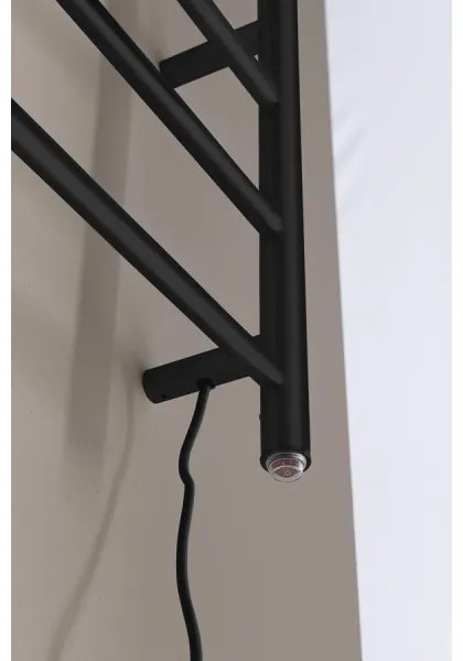 Sapho - Elektromos törölközőszárító REDONDO 75W/230V 50x90 cm matt fekete