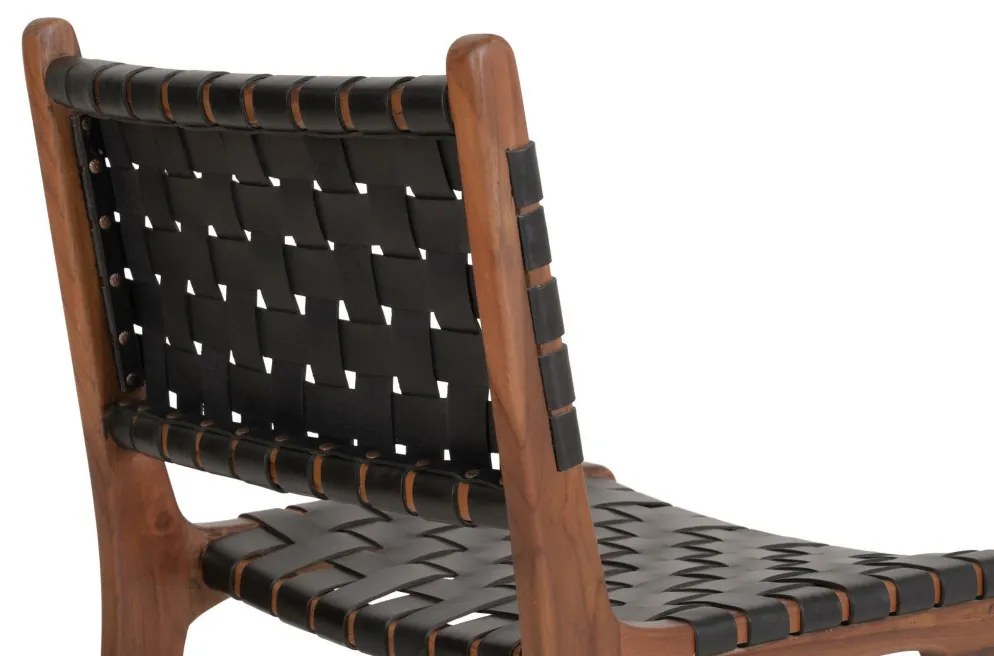 Perugia étkezőszék fa fekete