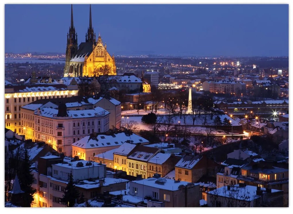 Kép - Cathedral of St. Péter és Pál, Brno, Csehország (70x50 cm)