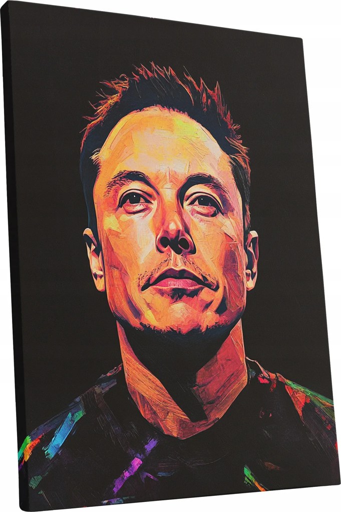 Vászonkép Portré Elon Musk nappali Elon Musk ajándék 60x80