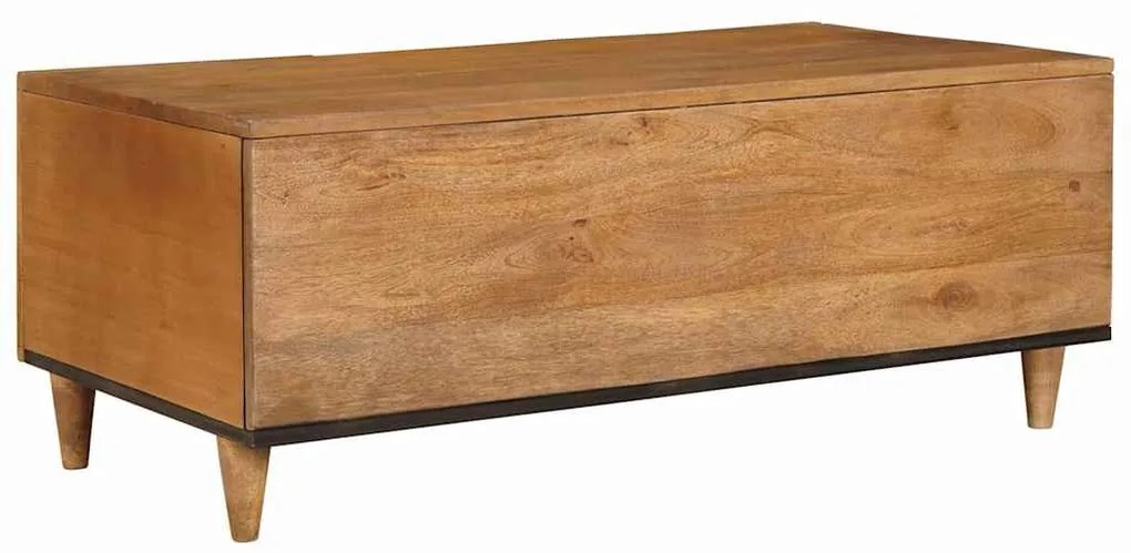 Dohányzóasztal Világosbarna 100 x 54 x 40 cm tömör mangófa