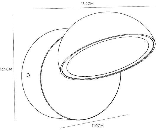 Lucide 22865/12/30 - FINN LED kültéri fali lámpa LED/12W/230V IP54 fekete