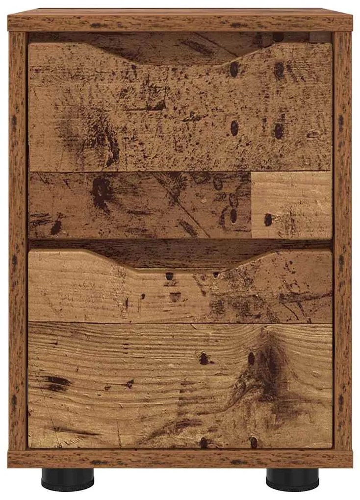 Éjjeli asztal fiókkal Öreg fa 30,5 x 30 x 43 cm Faanyag