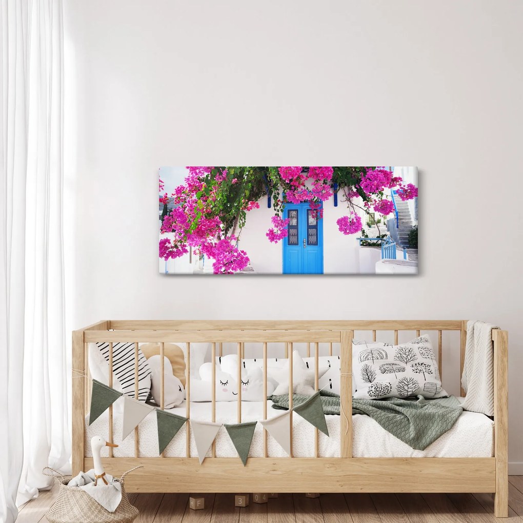 Kép - Hagyományos görög ház (120x50 cm)