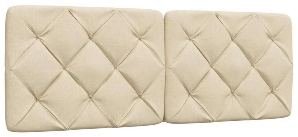 krém szövet ágy matraccal 140x190 cm