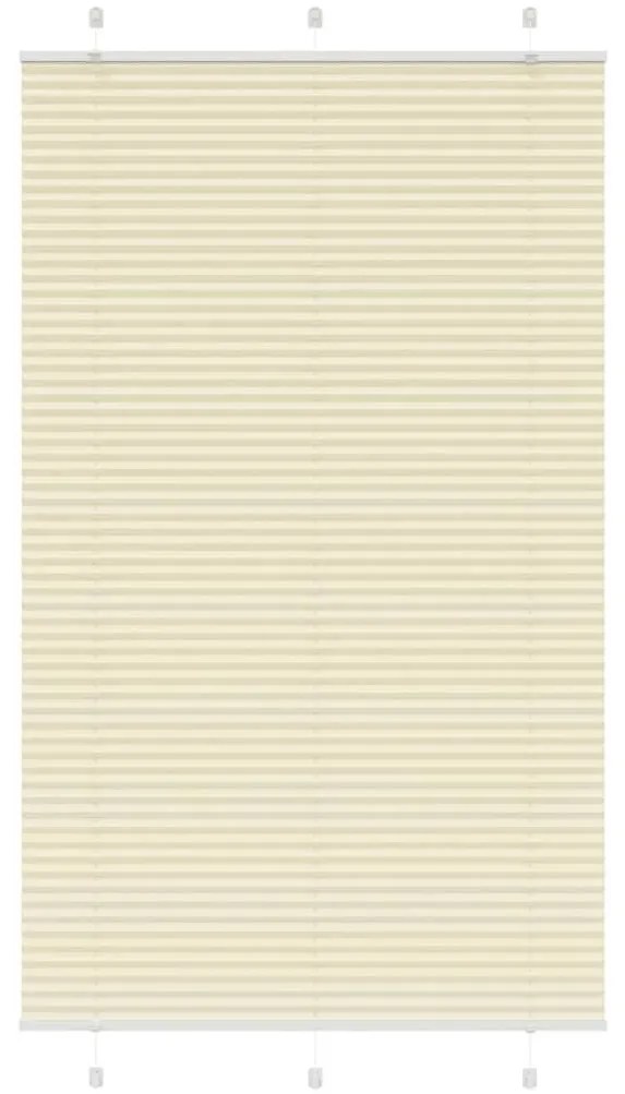 pliszírozott redőny krém 115x200 cm szövetszélesség 114,4 cm