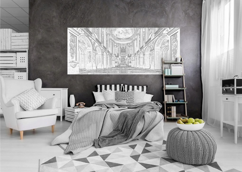 Fotótapéta Monokróm ívek és építészeti oszlopok 250x104 +ragasztó