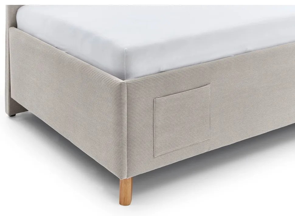Bézs ágyneműtartós sarok gyerekágy 120x200 cm Cool – Meise Möbel