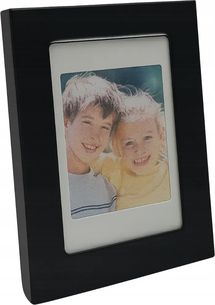 Fém mini képkeret 3,5x4,5 fekete ajándék