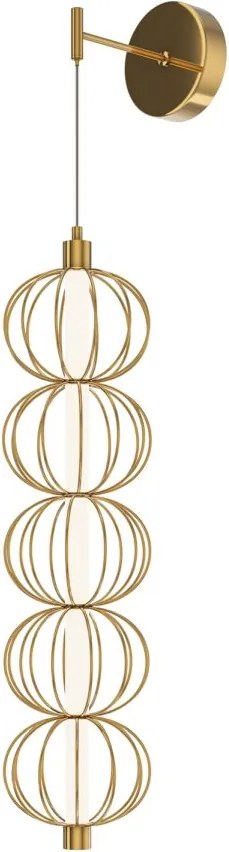 Maytoni modern fali lámpa golden cage fehér sárga mymod216wl-l10g3k