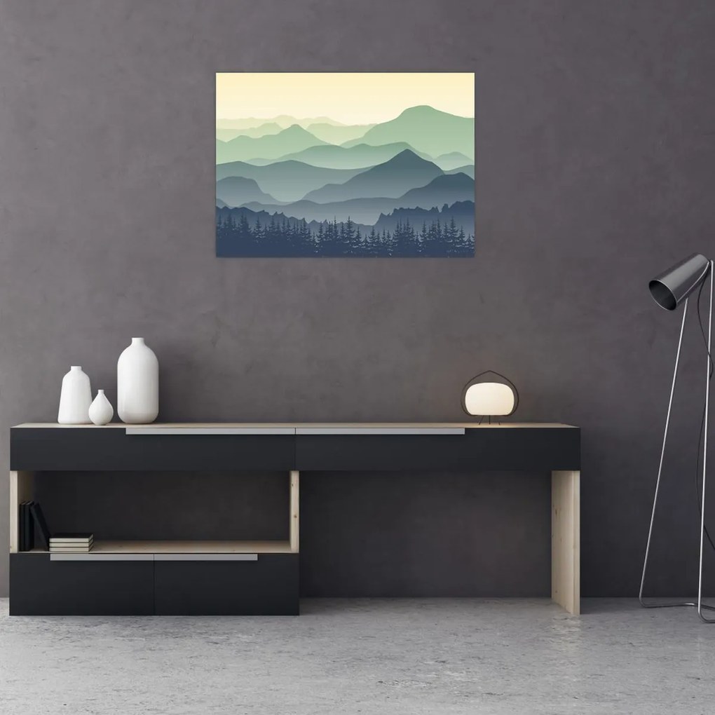 Kép - Forest Mountain (70x50 cm)