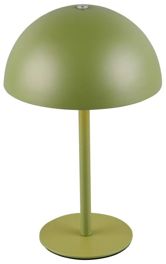 Zöld LED asztali lámpa fém búrával (magasság 21 cm) Munoz – Trio