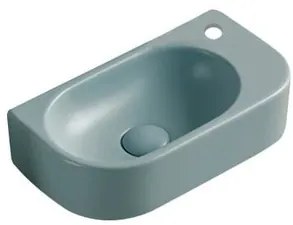Mosdótál SAT Infinitio 40x21,5 cm zöld matt felülettel túlcsordulás nélkül SATINF4021LGEM