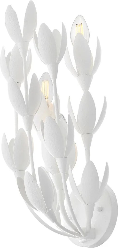Quintiesse klasszikus fali lámpa flora fehér elsqn-flora-3w-wht