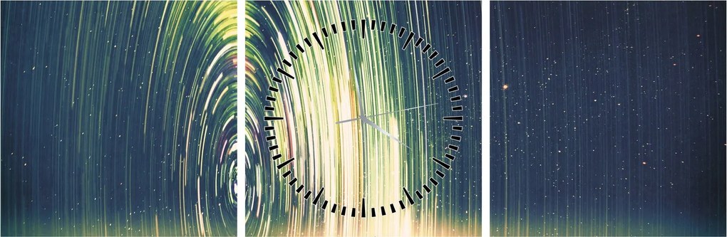 Kép - Az univerzum közepe (órával) (90x30 cm)