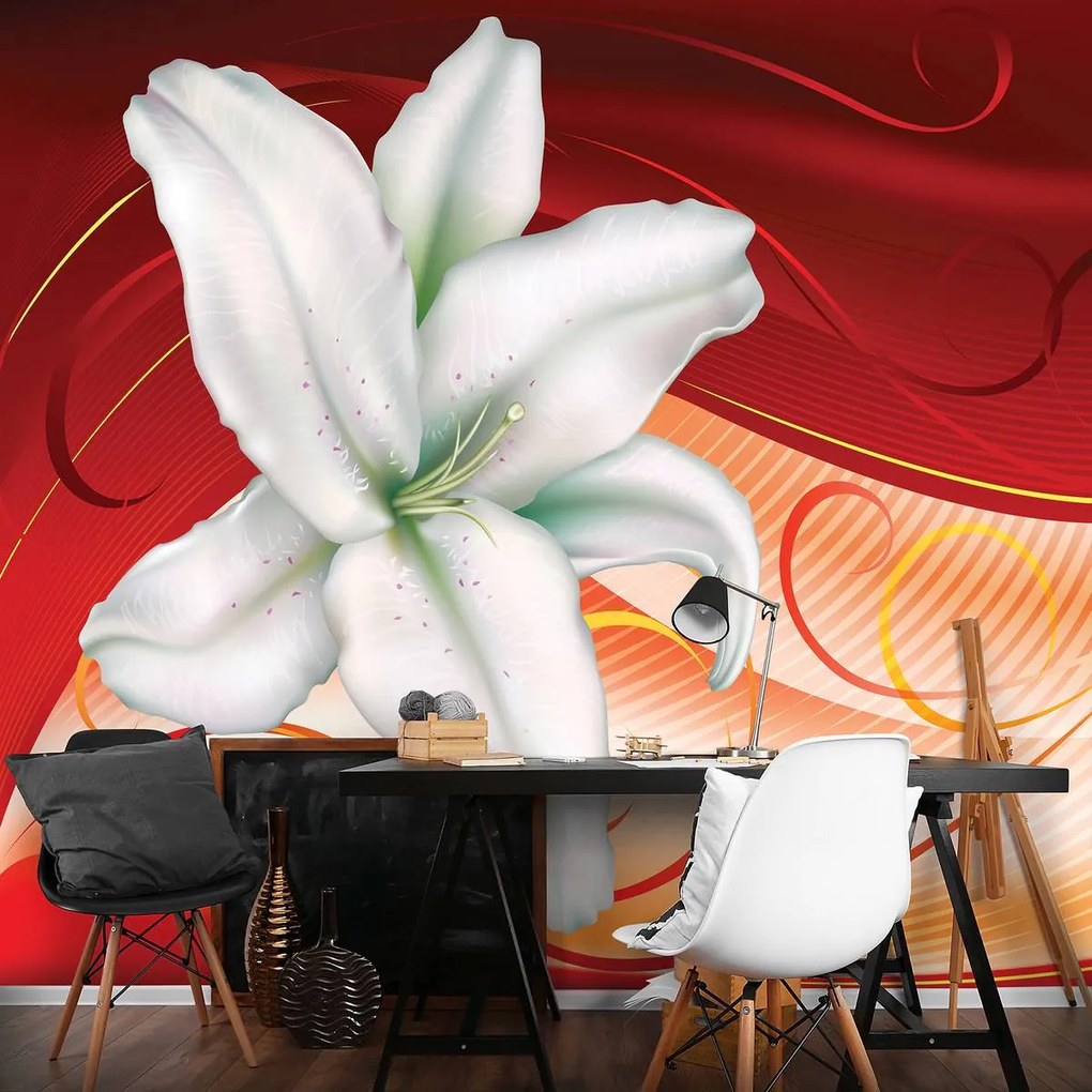 Fotótapéta - Lily Hearts absztrakt művészet (152,5x104 cm)