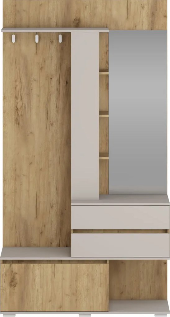 Bafra előszobafal aranytölgy/kasmír