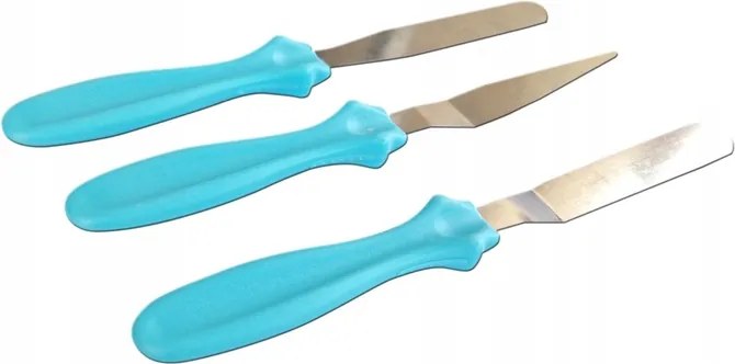 Cukrász spatula készlet három darabos süteményekhez és konyhához