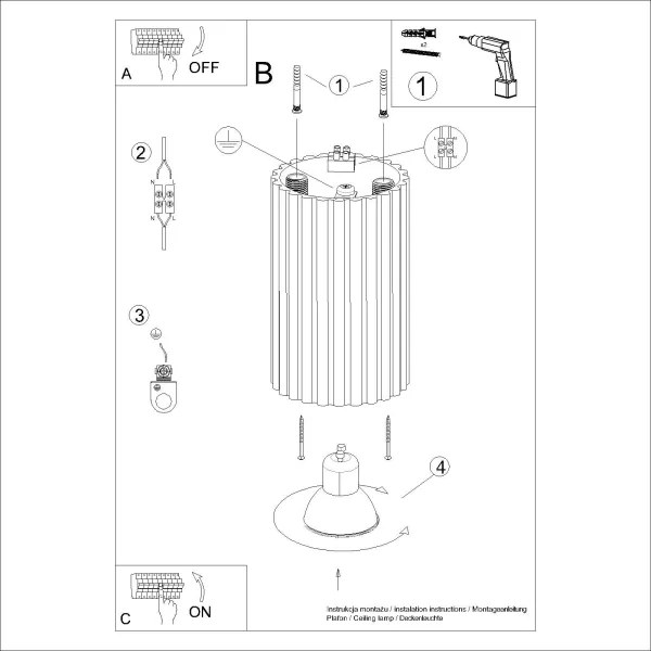 Brilagi - Spotlámpa CRESTO 1xGU10/10W/230V 10 cm krémes