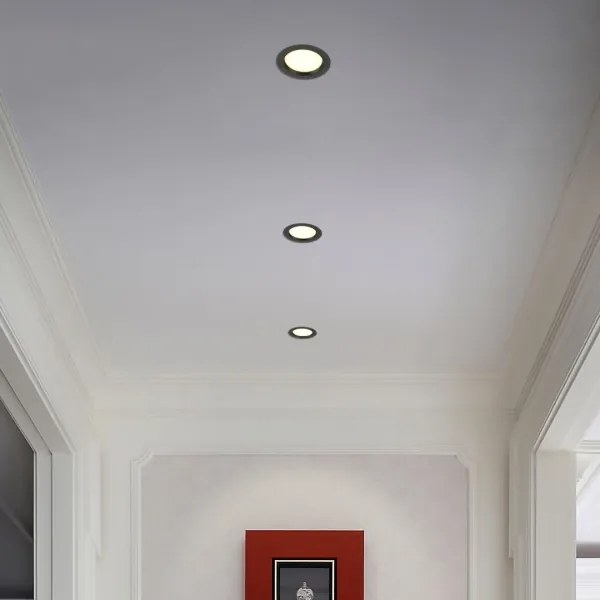 Immax NEO 07296L - Dimmelhető LED beépíthető downlight, 12W/230V, Wi‑Fi, átmérő 12 cm, fekete