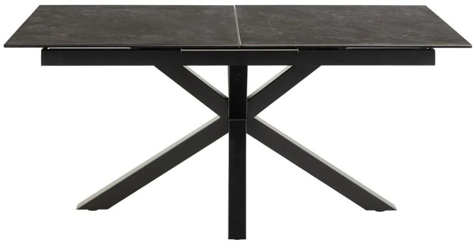 Heaven étkezőasztal,bővíthető, fekete, 168/210 cm
