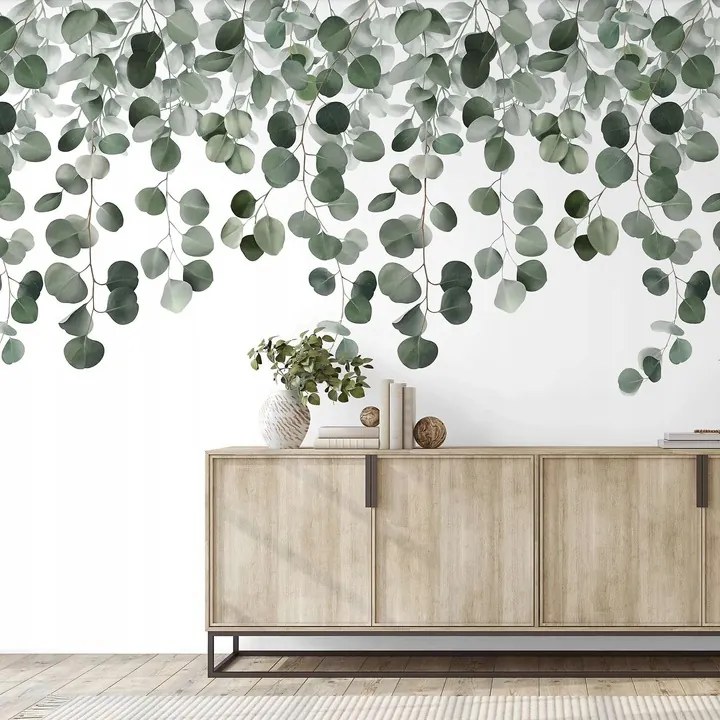 Panoráma Fotótapéta Vlies Vízálló Eukaliptusz Levelek Mintával