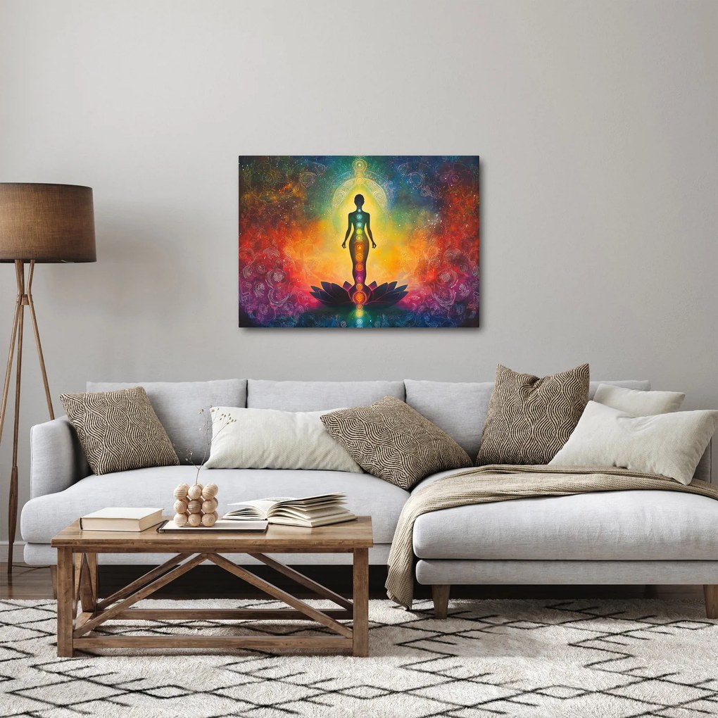 Kép - Nő és csakrák (70x50 cm)