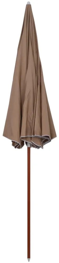 tópszínű napernyő acélrúddal 300 cm