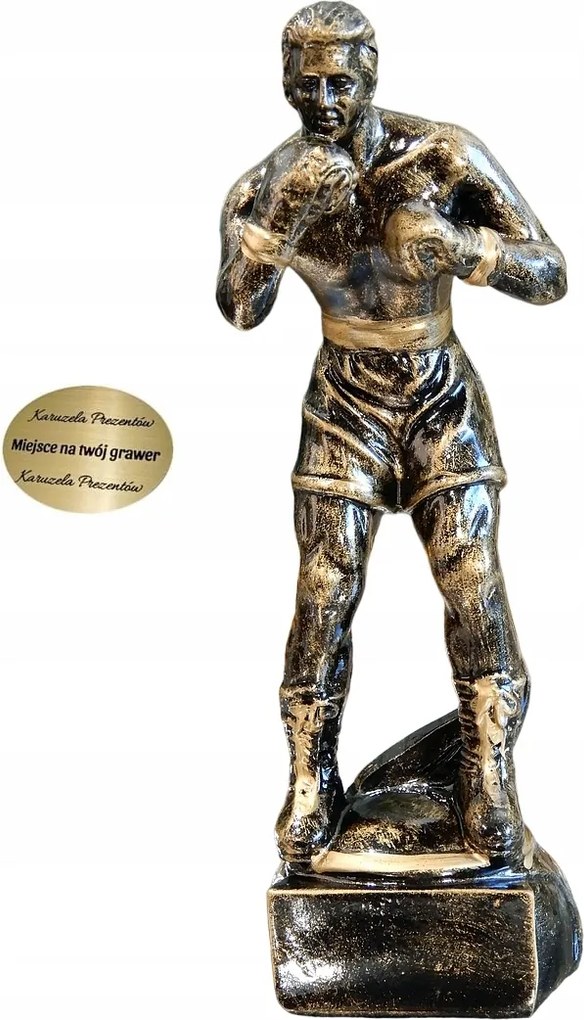 Bokszoló Figura Szobor Trófea Jutalom Sport Klub Dekoráció Íróasztal