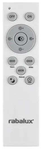 Rabalux 71041 - TESIA LED/60W/230V fekete állítható LED csillár távirányítóval