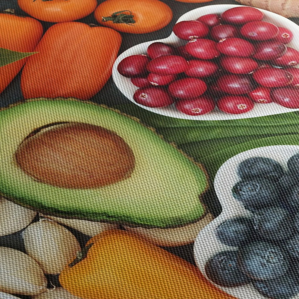 Kép - Egészséges ételek (90x60 cm)