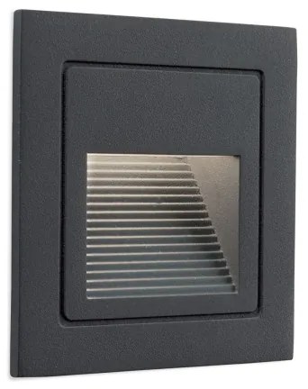 Orion AL 11-1217 - LORO LED beépíthető lámpa 2W 230V IP65 antracit