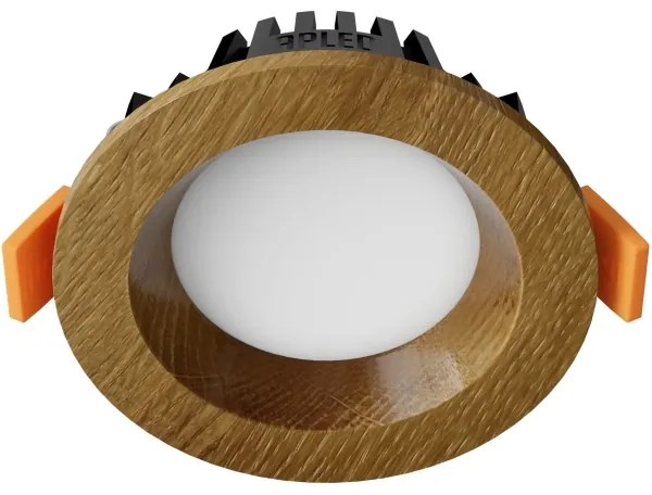APLED - LED Lámpa RONDO WOODLINE LED/3W/230V 3000K átm. 9 cm tölgy tömör fa