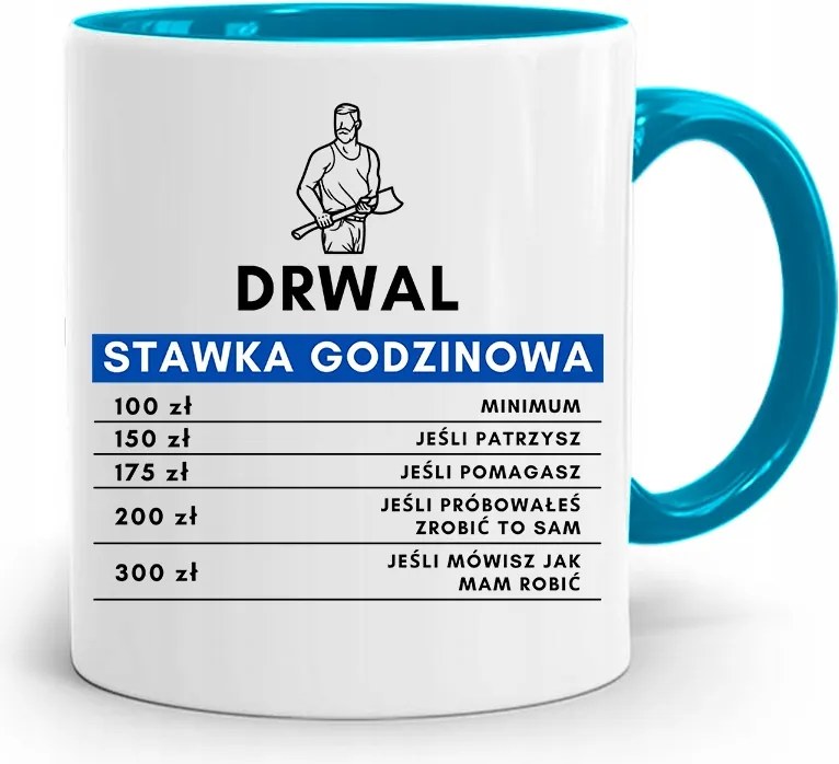 Favágóknak Bögre Kék Születésnapi Ajándék fényképes nyomtatással