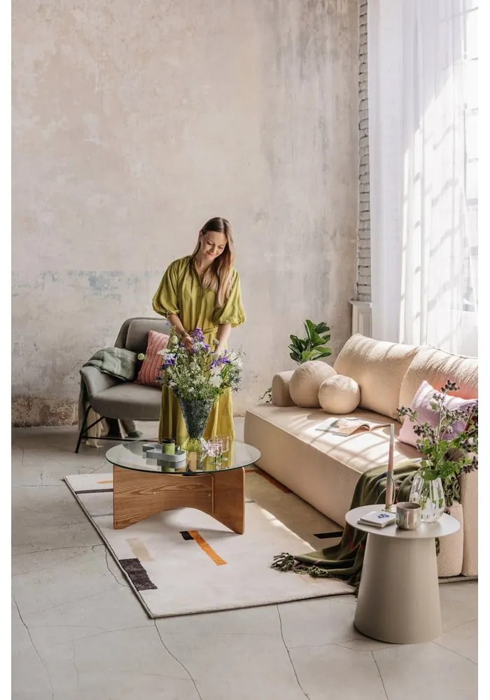 Narancssárga-krémszínű szőnyeg 80x150 cm Linea – Universal