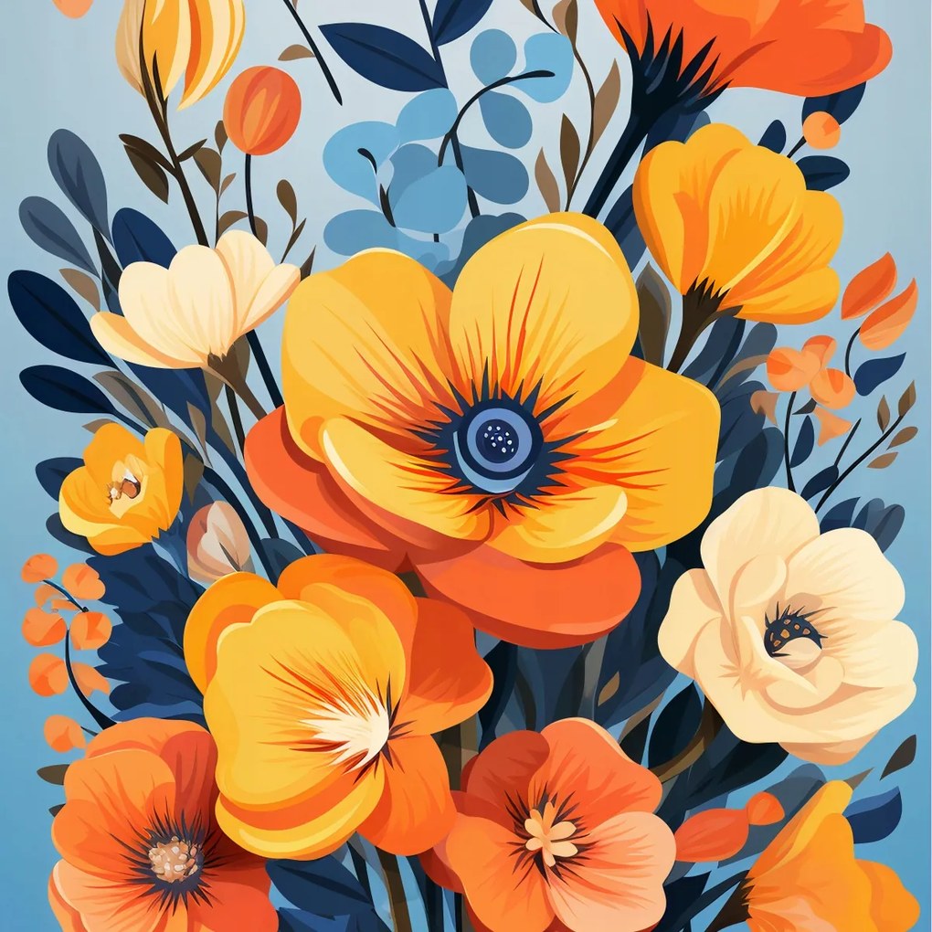 Poszter 50x50cm Virágos fenség