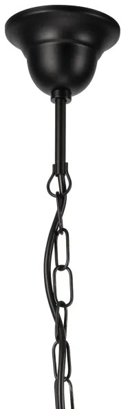 Csillár láncon DONATO 3xE14/40W/230V fekete