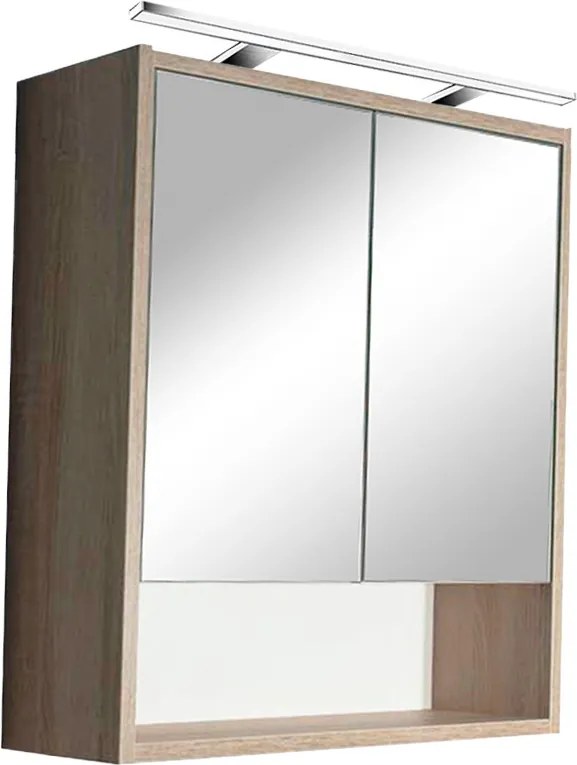 Luna 60 felső tükrös szekrény, Sonoma tölgy