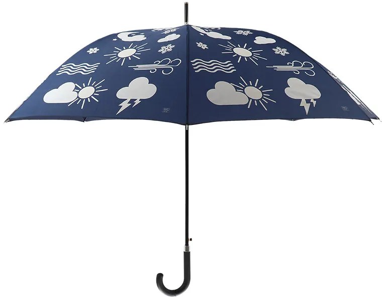 Esőre színváltós felhő mintás esernyő, 116,5 cm átmérőjű