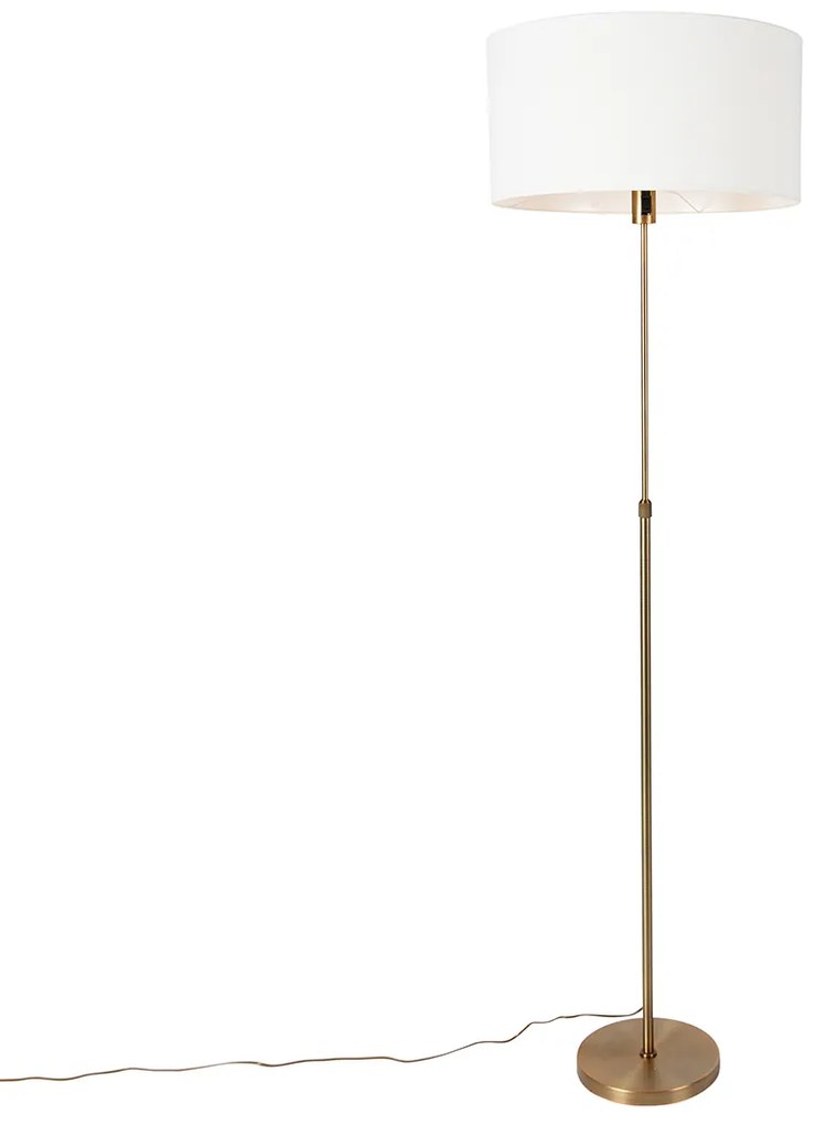 Állólámpa állítható bronz árnyékolóval fehér 50 cm - Parte