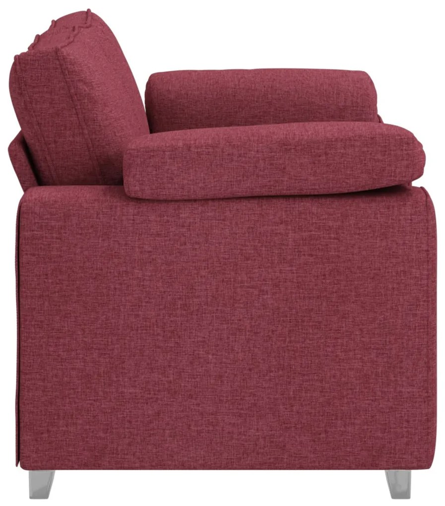 vidaXL Kanapé Bordó 160 x 77 x 82 cm szövet