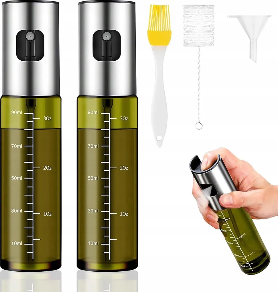 Olajszóró szórófej porlasztó Üveg Rozsdamentes Acél spray adagoló