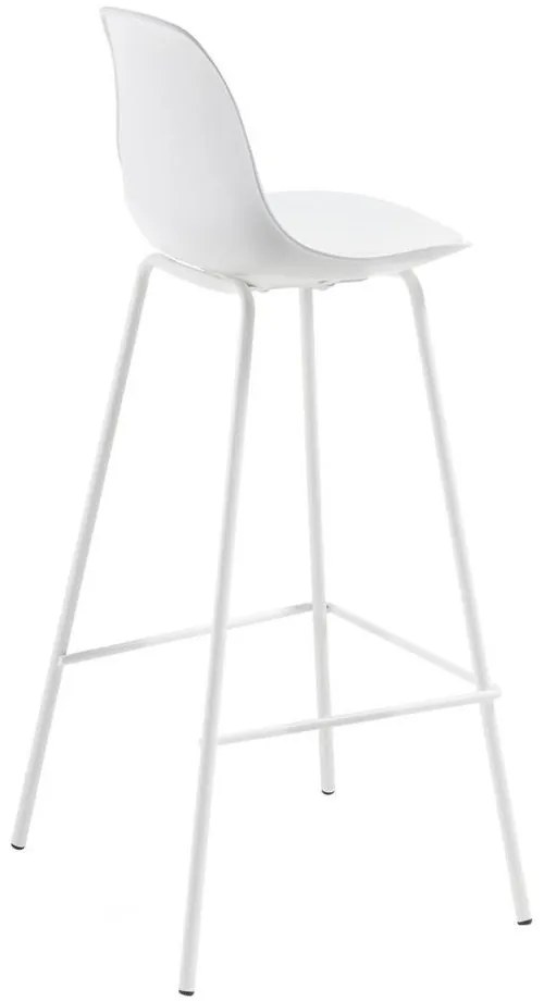 Fehér bárszék (ülésmagasság 65 cm) Brighter – Kave Home